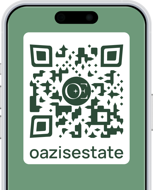 QR-код для связи с Oazis Estate